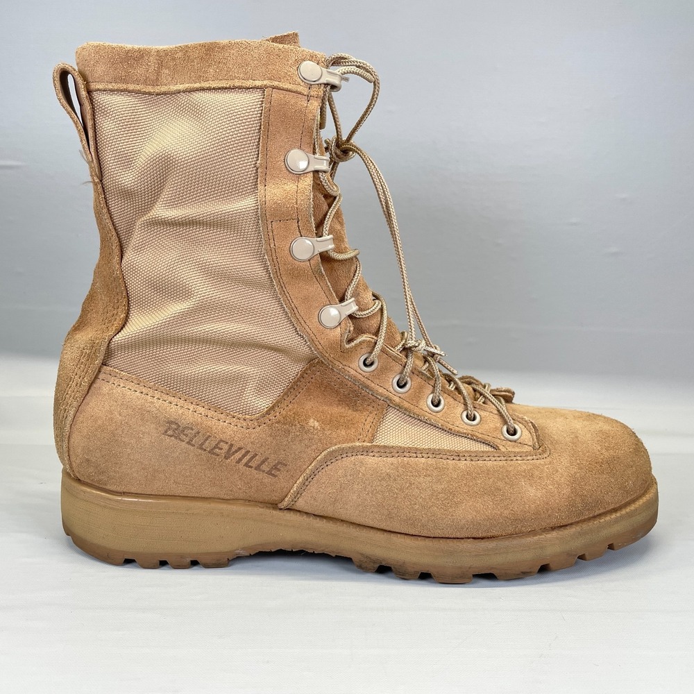 Belleville Waterproof Combat Boots Mens Size 11 R Brown Suedeโ Vibram Military